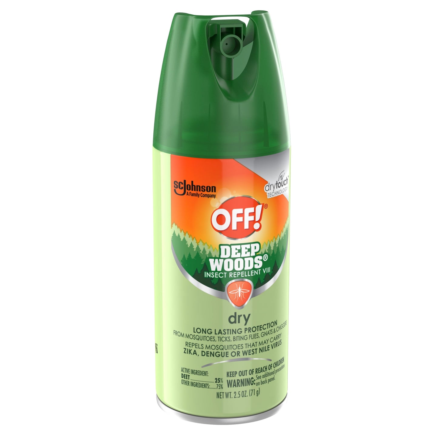 OFF! Deep Woods Mosquito Repellent VIII Dry, 2.5 oz