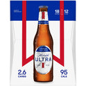 Michelob ULTRA Light Beer, 18 Pack Beer, 12 fl oz Bottles, 4.2% ABV, Domestic