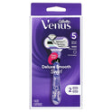 Venus Deluxe Smooth Swirl Women's Razor Handle with 2 Blade Refills