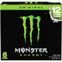 Monster Energy, Original, Energy Drink, 12 fl oz, 6 Pack