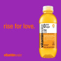 vitaminwater zero sugar rise electrolyte enhanced water, orange, 16.9 fl oz, 6 count bottles