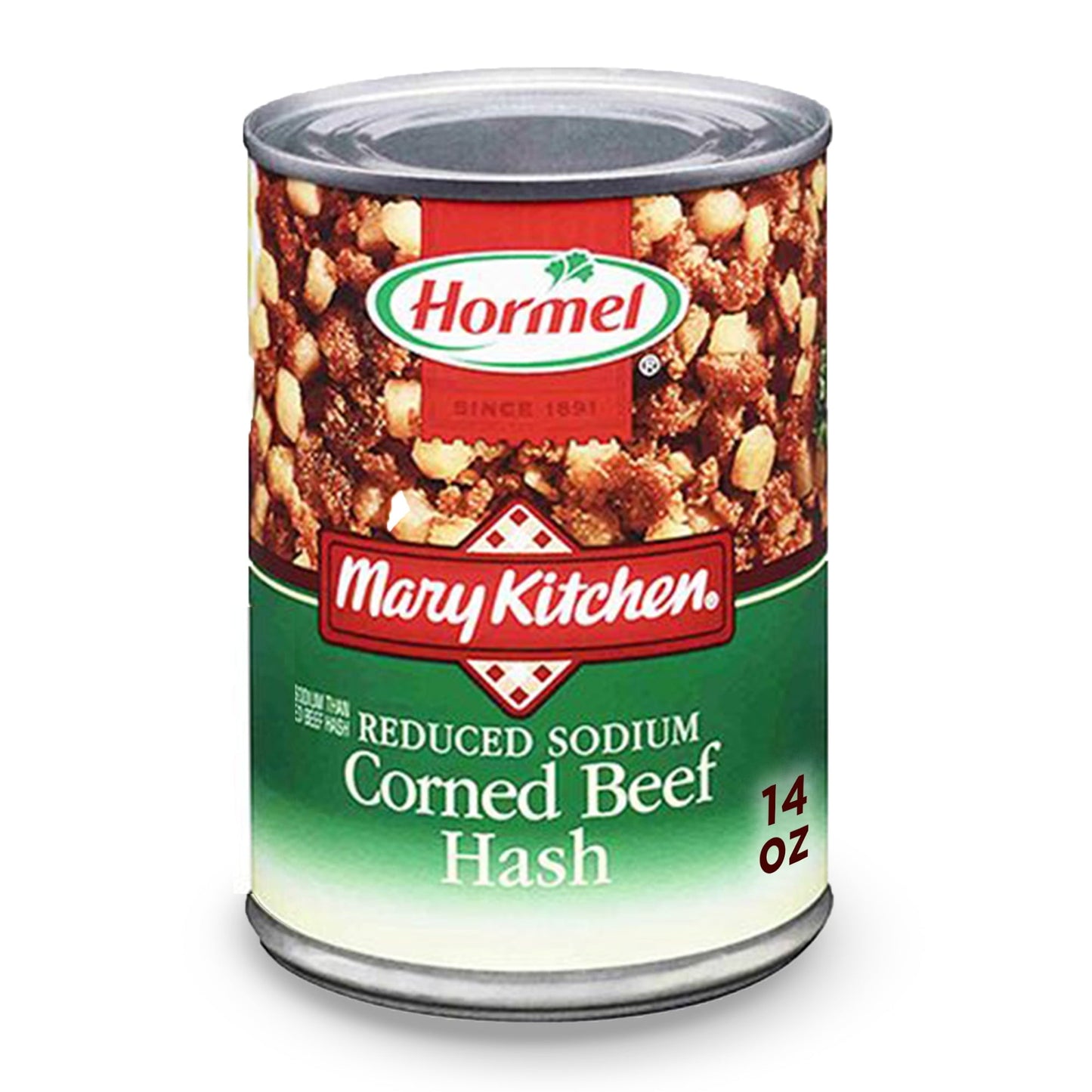 MARY KITCHEN Corned Beef Hash, Reduced Sodium, Canned Beef, 14 oz Can