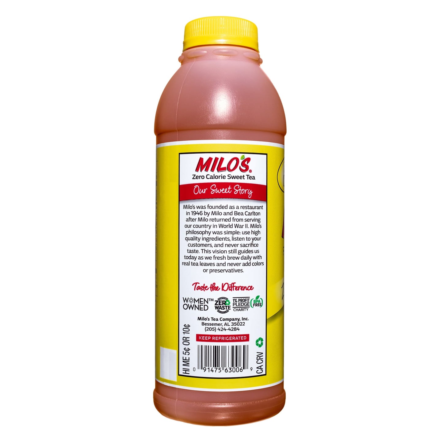 Milo’s Zero Calorie Sweet Tea, Sugar Free, 20 fl. oz. Bottle