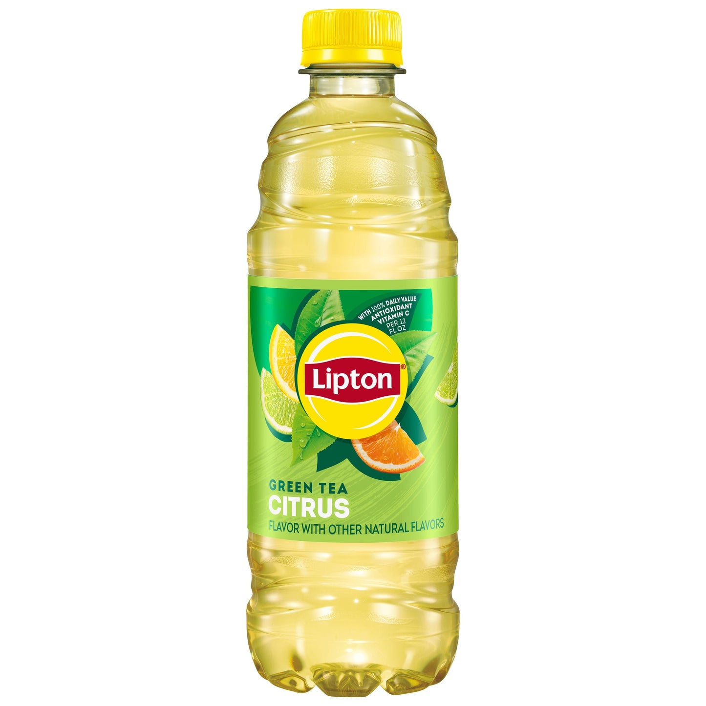 Lipton Iced Green Tea, Citrus Bottle Tea Drink, 16.9 fl oz, 12 Bottles