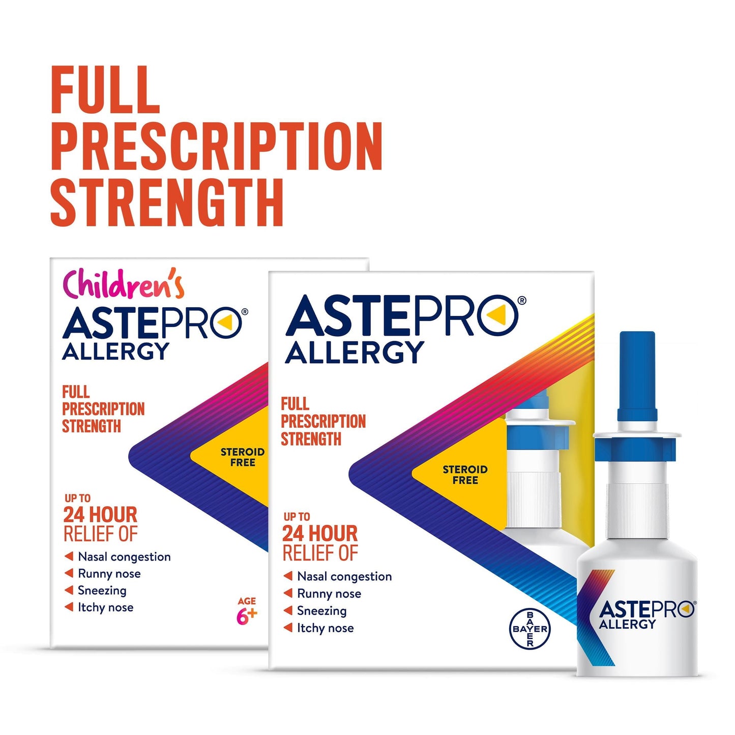 Astepro Allergy Medicine, Steroid Free Antihistamine Nasal Spray, 120 Metered Sprays