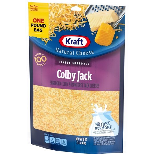 Kraft Colby Jack Finely Shredded Cheese, 16 oz Bag