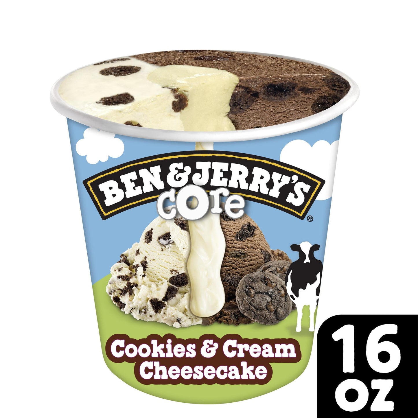 Ben & Jerry's Core Cookies and Cream Cheesecake Ice Cream, 16 oz