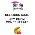 Simply Non GMO All Natural Raspberry Lemonade Juice, 89 fl oz Bottle