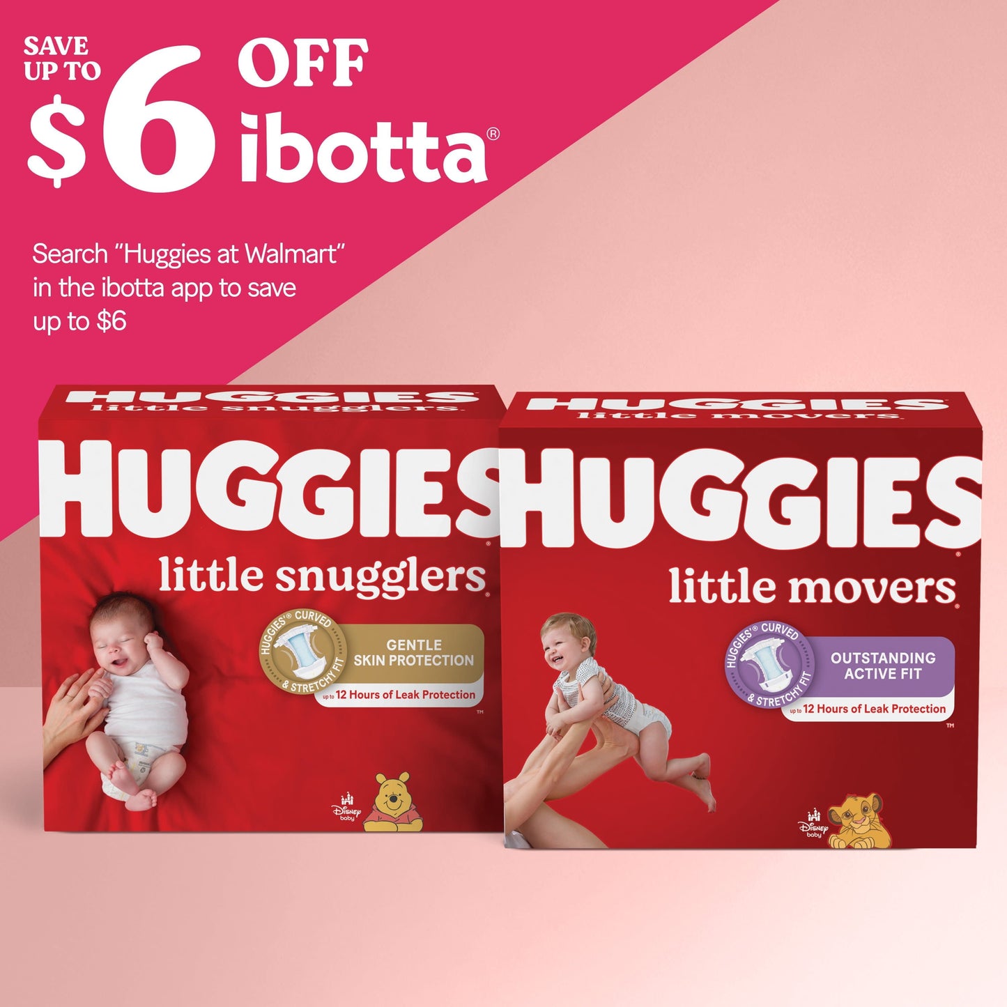 Huggies Little Movers Baby Diapers, Size 4, 104 Ct