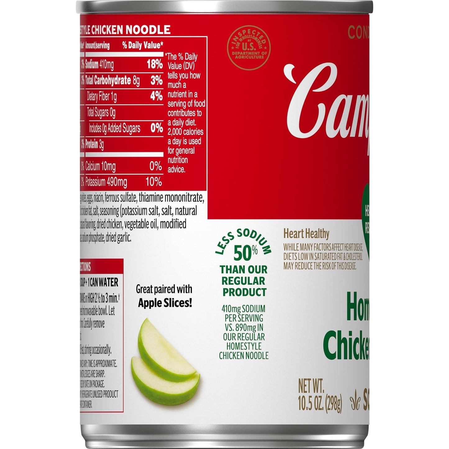 Campbell's Condensed Healthy Request Homestyle Chicken Noodle Soup, 10.5 Ounce Can