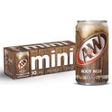 A&W Caffeine-Free, Low Sodium Root Beer Soda Pop, 7.5 Fl Oz, 10 Pack Cans