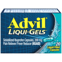 Advil Liqui-Gels Pain and Headache Reliever Ibuprofen, 200 Mg Liquid Filled Capsules, 20 Count