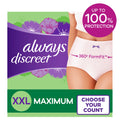 Always Discreet Adult Incontinence Underwear for Women, Size XXL, 22 CT