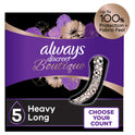 Always Discreet Boutique Incontinence Pads, Heavy Absorbency, Long Length, 28 CT
