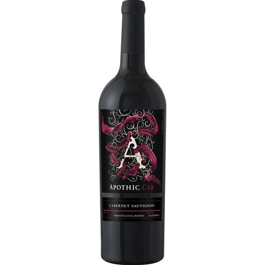 Apothic Cabernet Sauvignon Red Wine, California, 750ml Glass Bottle