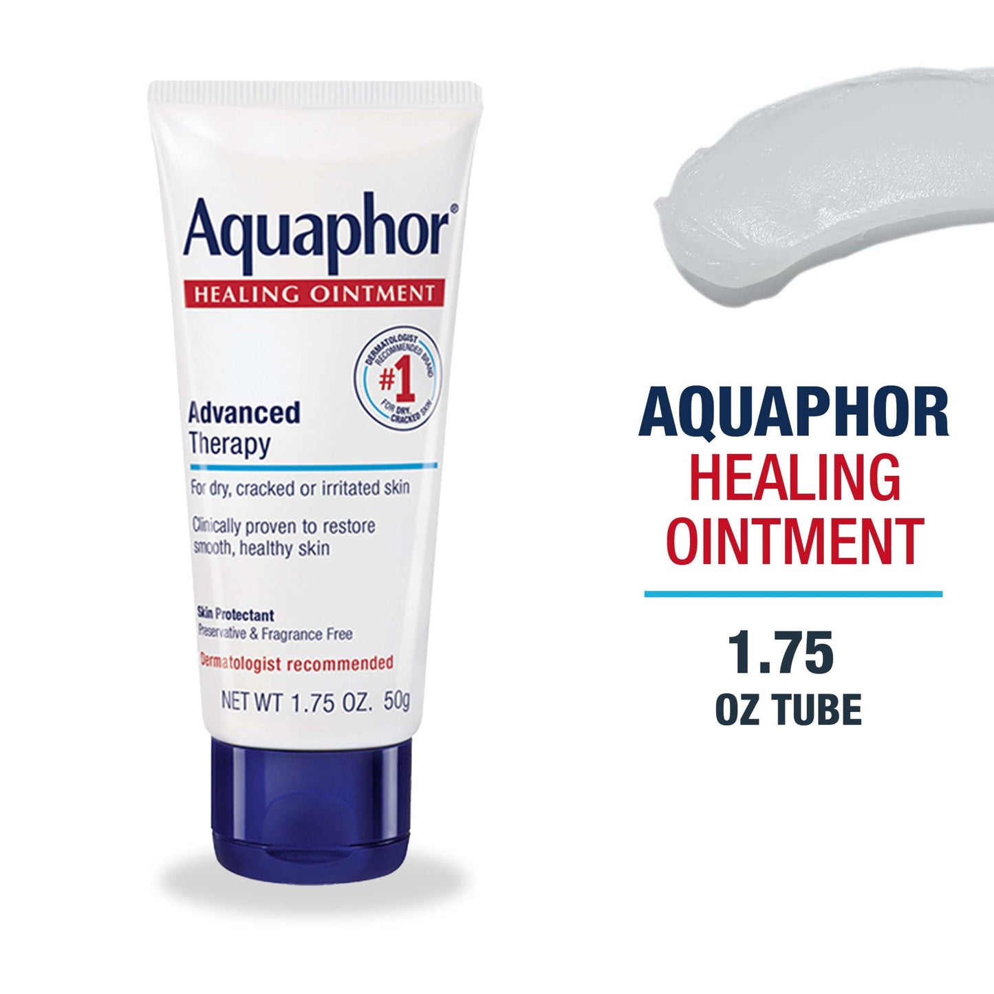 Aquaphor Healing Ointment Skin Protectant, Use After Hand Washing, 1.75 oz. Tube