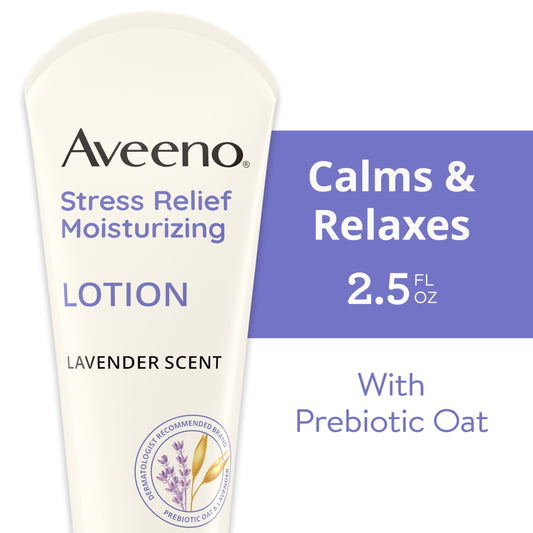 Aveeno Stress Relief Moisturizing Lotion, Lavender Scent, 2.5 fl. oz