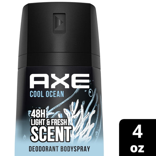 Axe Cool Ocean Long Lasting Men's Antiperspirant Deodorant Spray, Light and Fresh, 4 oz