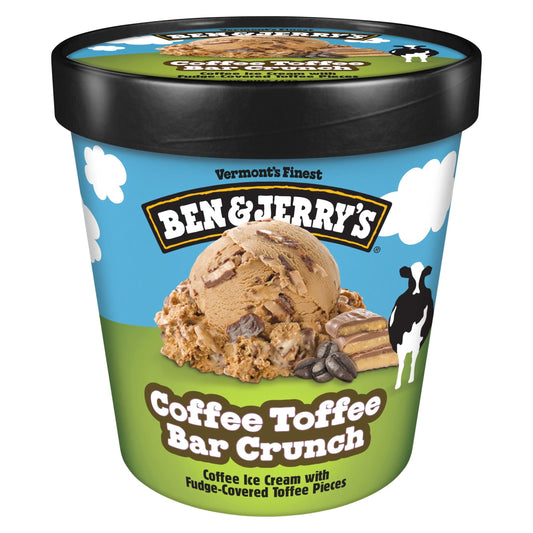 Ben & Jerry's Coffee Toffee Bar Crunch Ice Cream, 16 oz