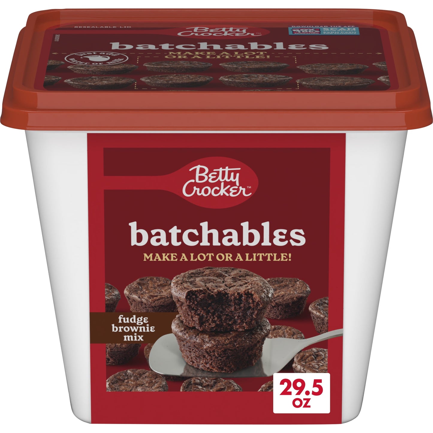 Betty Crocker Batchables Fudge Brownie Mix, Mix and Bake 4 to 12 per batch, 29.5 oz.