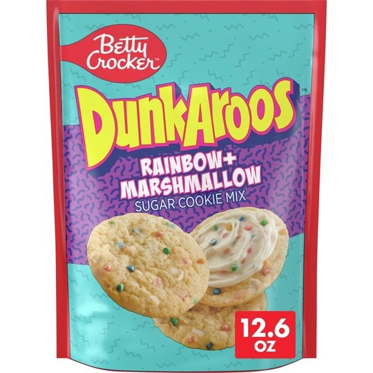 Betty Crocker Dunkaroos Sugar Cookie Mix, Rainbow + Marshmallow, 12.6 oz