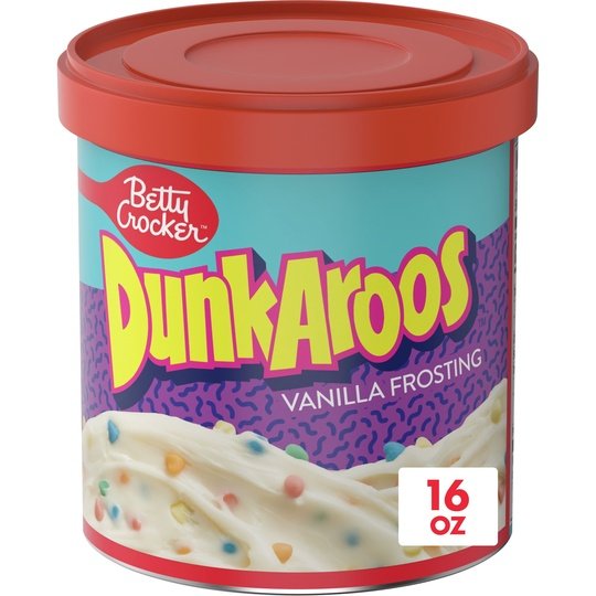 Betty Crocker Dunkaroos Vanilla Frosting with Rainbow Sprinkles, 16 oz