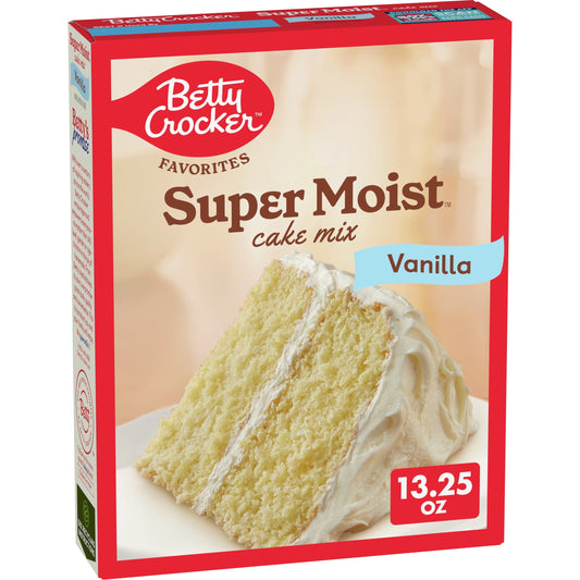 Betty Crocker Favorites Super Moist Vanilla Flavored Cake Mix, 13.25 oz