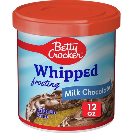 Betty Crocker Gluten Free Whipped Milk Chocolate Frosting, 12 oz.