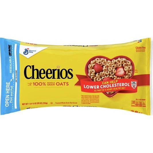 Big G Cereal Original Cheerios Gluten Free Cereal, 32 OZ Resealable Bag