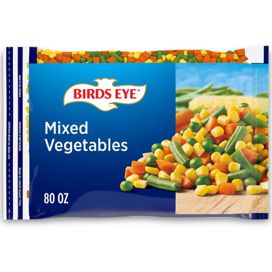 Birds Eye Frozen Mixed Vegetables, Corn, Carrots, Green Beans & Peas, 80 oz. (Frozen)