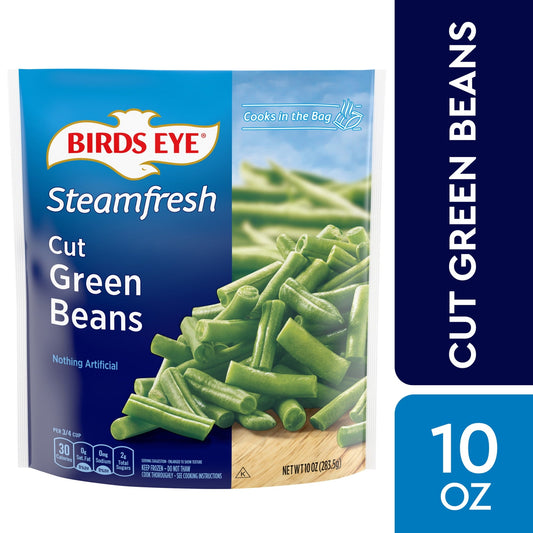 Birds Eye Steamfresh Cut Green Beans, Frozen, 10 oz