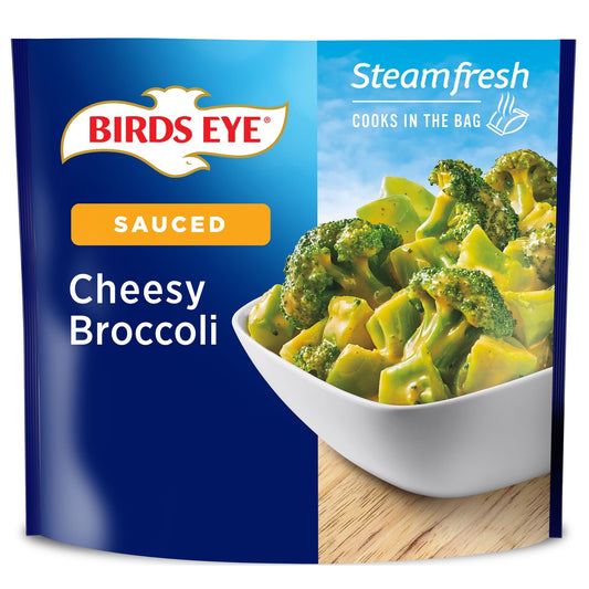 Birds Eye Steamfresh Sauced Cheesy Broccoli, Frozen Vegetable, 10.8 oz Bag (Frozen)