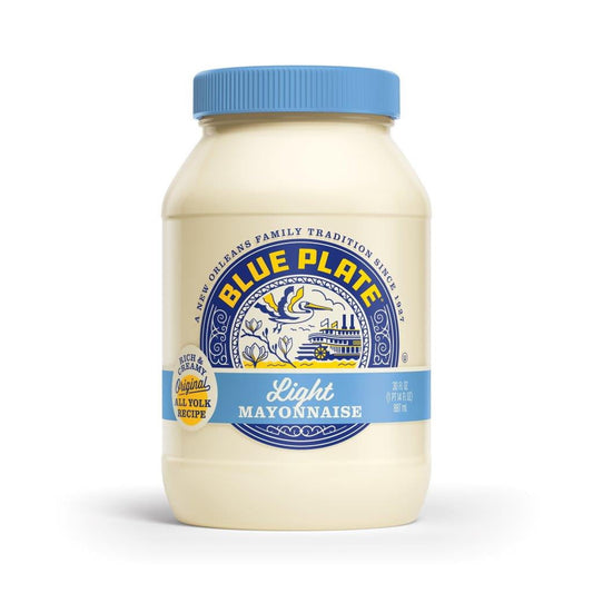 Blue Plate Light Mayonnaise, 30 fl oz Plastic Jar