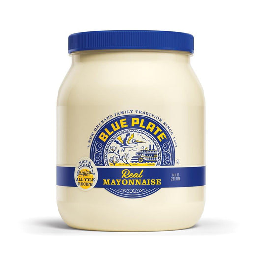 Blue Plate Real Mayonnaise, 64 fl oz Plastic Jar