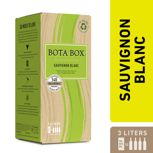 Bota Box Sauvignon Blanc White Wine, 3L (4 750ml bottles)