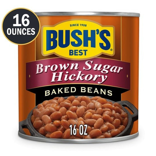 Bush's Brown Sugar Hickory Baked Beans, Canned Beans, 16 oz Can