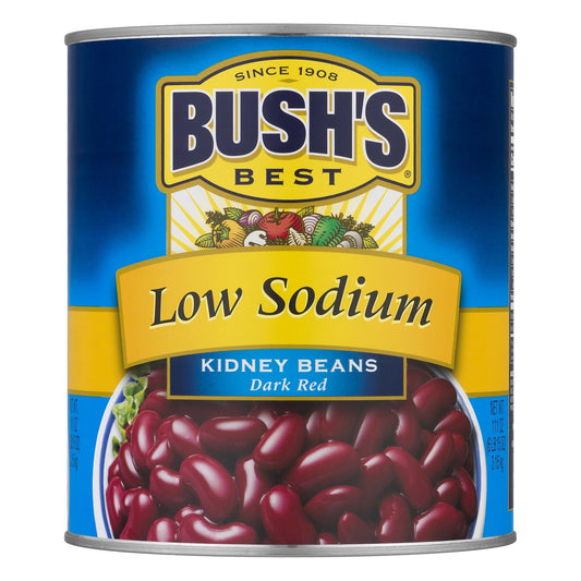 Bush's Low Sodium Dark Red Kidney Beans, 111 oz, Can