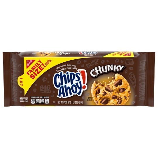 CHIPS AHOY! COOKIES CHUNKY CHOCOLATE CHIP 18 OZ