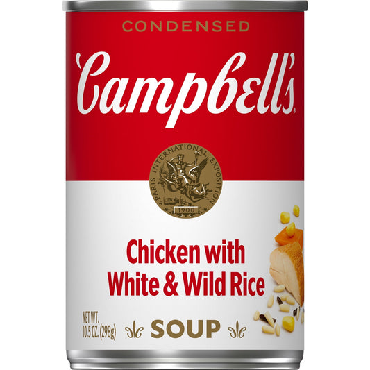 Campbell's Condensed Chicken with White & Wild Rice Soup, 10.5 Ounce Can