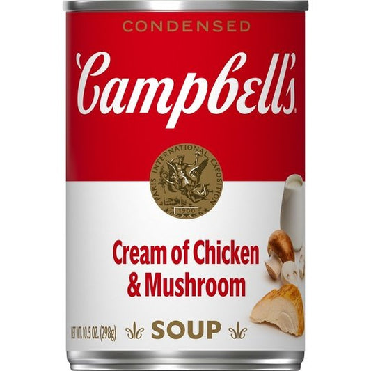 Campbell's Condensed Cream of Chicken & Mushroom Soup, 10.5 Ounce Can