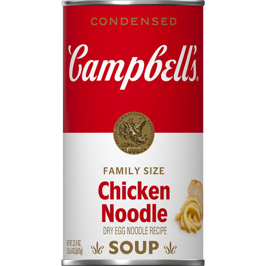 Campbell's Condensed Family Size Chicken Noodle Soup, 22.4 oz. Can