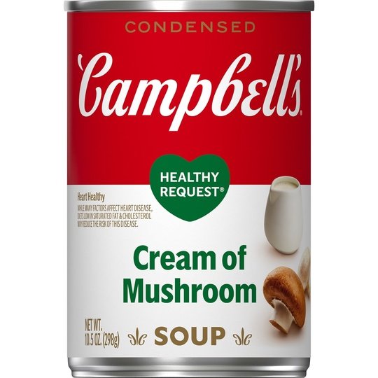 Campbell's Condensed Healthy Request Cream of Mushroom Soup, 10.5 Ounce Can