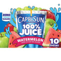 Capri Sun 100% Juice Watermelon Juice Box Pouches, 10 ct Box, 6 fl oz Pouches