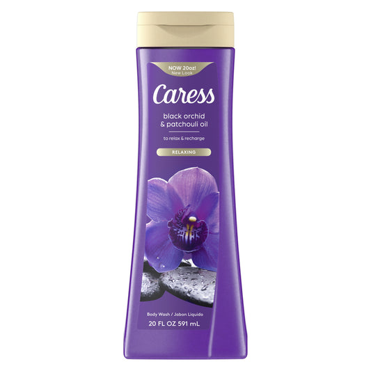 Caress Body Wash Black Orchid & Patchouli Oil, 20 fl oz