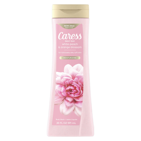 Caress Body Wash Daily Silk Body Soap with White Peach & Orange Blossom 20 fl oz