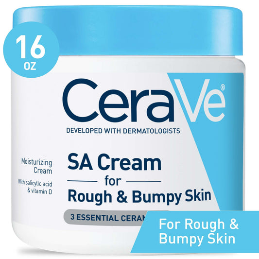 CeraVe SA Body Cream for Rough & Bumpy Skin with Salicylic Acid To Improve Skin Texture, 16 oz