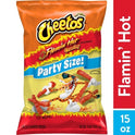 Cheetos Crunchy Flamin' Hot Cheese Puff Chips, 15oz Bag