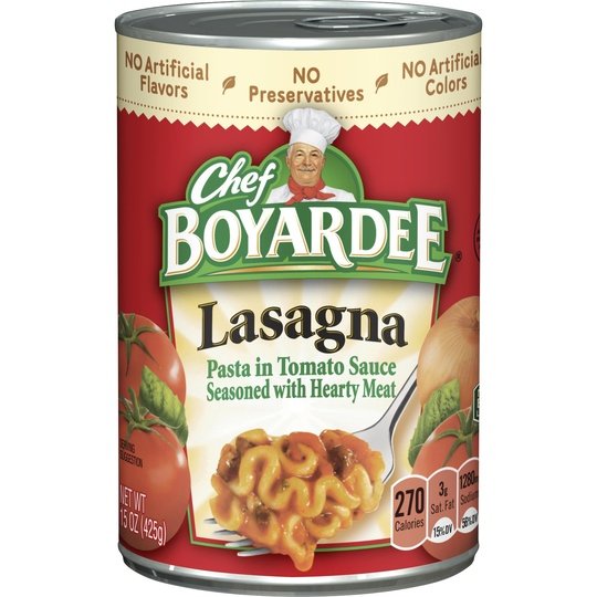 Chef Boyardee Beef Lasagna, Microwave Pasta, 15 Oz