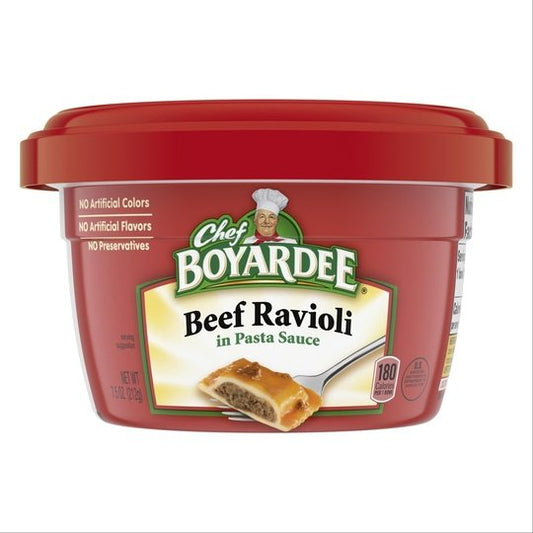 Chef Boyardee Beef Ravioli In Tomato & Meat Sauce , 7.5 oz. Bowl