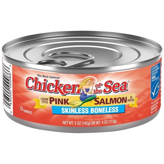 Chicken of the Sea Skinless Boneless Chunk Style Pink Salmon in Water, 5 oz Can